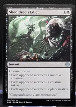 Sheoldred's Edict #108 Phyrexia: All Will Be One Regular Uncommon - Image 1