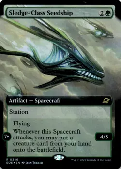 MTG Sledge-Class Seedship (Extended Art) Foil NM Edge of Eternities Magic 346 - Image 1