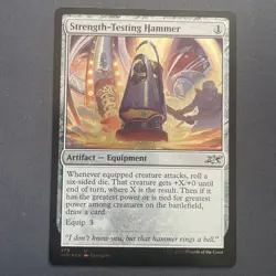 MTG Strength-Testing Hammer x1-Galaxy Foil -Unfinity- NM - Image 1