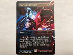 MTG Secret Lair Prize EXPRESSIVE ITERATION NM (9499) Graded Power - Image 1
