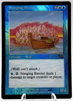 Stinging Barrier 107/350 Foil Mercadian Masques MMQ MTG LP - Image 1