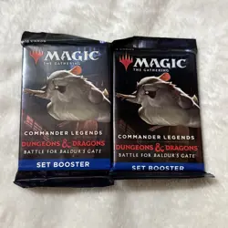 Pair Magic: The Gathering D&D Battle for Baldur's Gate Set Booster Packs(SEALED) - Image 1