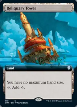 MTG English Reliquary Tower (Extended Art) NM Normal Commander Legends - Image 1