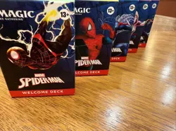 Magic: The Gathering MTG Spiderman Welcome Deck Set of 5 SDCC 2025 + Playmat - Image 4