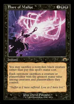 x1 Flare of Malice - Retro Frame R MTG Modern Horizons 3 M/NM, English - Image 1