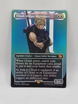Cloud, Midgar Mercenary (Borderless) Final Fantasy Foil - Image 1