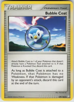 Pokemon TCG Bubble Coat 129/146 Legends Awakened Uncommon card Normal - Image 1