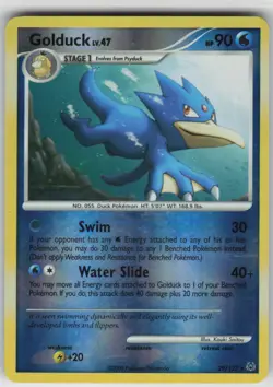 Pokemon TCG Golduck 29/127 Platinum Rare card Reverse Holo NM - Image 1