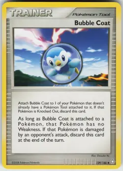 Pokemon TCG Bubble Coat 129/146 Legends Awakened Uncommon card Normal - Image 1