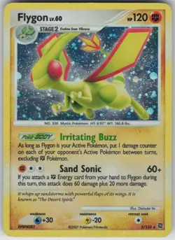 Pokemon TCG Flygon 5/132 Secret Wonders Holo Rare card Holofoil LP - Image 1