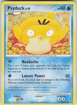 Pokemon TCG Psyduck 87/127 Platinum Common card Normal - Image 1