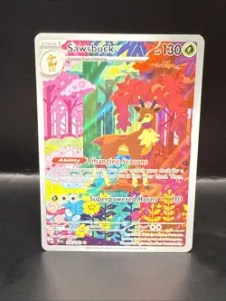 Pokemon Sawsbuck 166/162 Sv05: Temporal Forces Holo - Image 2
