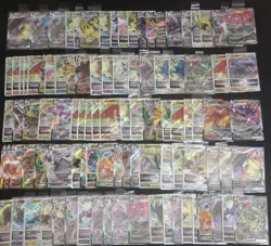 100 Lot VMAX RRR Pokemon TCG Chinese aerodactyl Rayquaza mimikyu SQ A2 - Image 1
