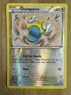 Pokemon TCG Dunsparce BREAKPoint 90/122 Reverse Holo Uncommon LP - Image 1