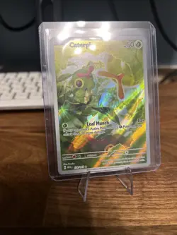 Pokemon TCG Caterpie 172/165 Scarlet & Violet 151 Illustration Rare Holo - Image 1
