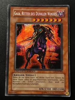 Swift Gaia the Fierce Knight CT1-DE004 (German) Secret Rare POOR Yugioh - Image 1