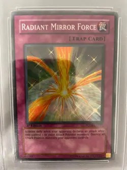 Yugioh 2007 Radiant Mirror Force [1st Edition] FOTB-EN055 Graded PSA 9 MINT - Image 4