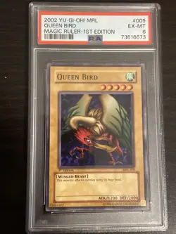 YuGiOh QUEEN BIRD #MRL-009 COMMON🔥PSA 6 🔥1st EDITION-2002 MAGIC RULER - Image 1