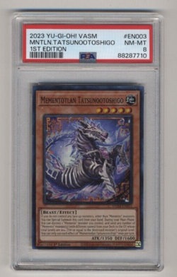 Yu-Gi-Oh Mementotlan Tatsunootoshigo PSA 8 VASM-EN003 1st Ed Valiant Smashers - Image 1
