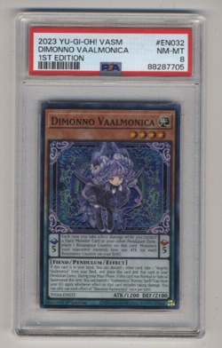 Yu-Gi-Oh Dimonno Vaalmonica PSA 8 VASM-EN032 1st Ed Valiant Smashers Yugioh - Image 1