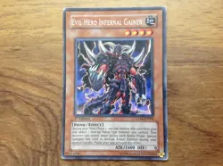 YuGiOh - Evil Hero Infernal Gainer - GLAS-EN004 - 1st Edition. Free Postage - Image 3