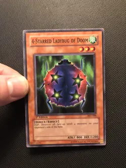 Yu-Gi-Oh! TCG 1st Edition 4-Starred Ladybug of Doom PSV-088 NA English Vintage - Image 1