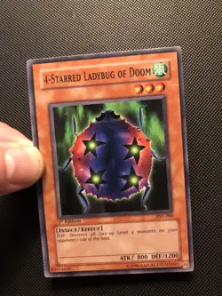 Yu-Gi-Oh! TCG 1st Edition 4-Starred Ladybug of Doom PSV-088 NA English Vintage - Image 4