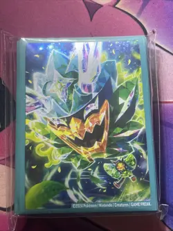 65 Ct Teal Mask Ogerpon Premium Collection Card Sleeves Sealed Pokemon - Image 1