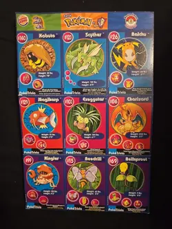 1999 Burger King Pokemon Card Uncut Sheet #8 Mewtwo Strikes Back Charizard - Image 1