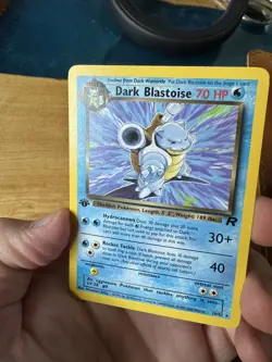 Pokemon Dark Blastoise Non-Holo Rare Card 20/82 - 1st Edition (MP) - Image 3