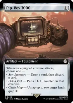 Pip-Boy 3000 (Extended Art) -Foil Near Mint MTG Universes Beyond: Fallout - Image 1