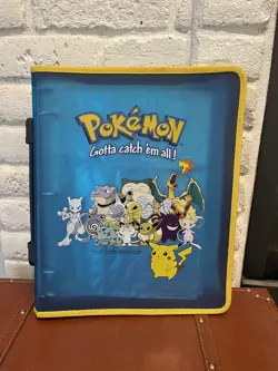 Vintage Pokemon Card Storage 3 Ring Zipper Binder Gotta Catch Em All Folder 1999 - Image 1