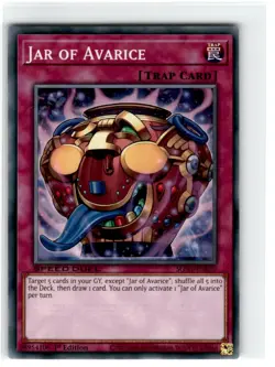 2020 Yu-Gi-Oh! Speed Duel Jar of Avarice Common SGX1-ENE20 Moderately Played 1st - Image 1