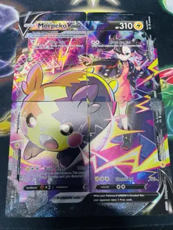 Pokemon Morpeko V-Union SWSH287/288/289/290 Holo Black Star Promo 4 Card Set NM - Image 1