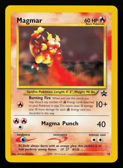 Magmar 44 WOTC Black Star Promo Pokemon Card - Image 1