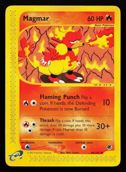 Magmar 86/165 Uncommon Expedition Pokemon Card - Image 1