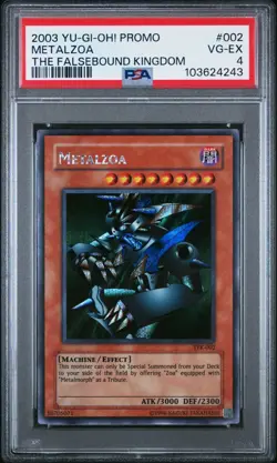 2003 YU-GI-OH! PROMO 002 METALZOA THE FALSEBOUND KINGDOM - PSA 4 (VERY GOOD/EXC) - Image 1
