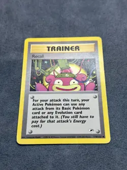 Pokemon TCG Recall Gym Heroes Non-Holo Card 116/147 Trainer - Image 4
