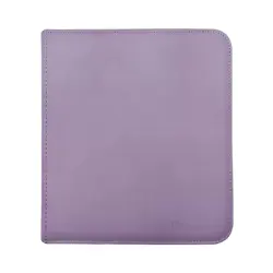 Ultra PRO Vivid 12-Pocket Zippered PRO-Binder Album Portfolio 480 Card - Purple - Image 1