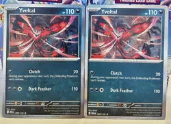 (Set Of 2) Pokemon Mega Evolution TCG Holo Foil Card - Yveltal (088/132) - Image 1