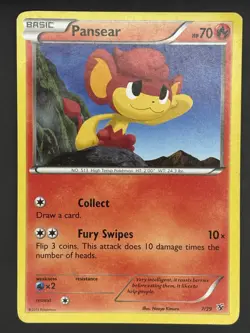 Pansear 7/39 Kalos Starter Set Regular Pokemon Card TCG English - Image 1
