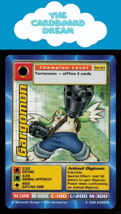 Gargomon Digimon Digi-Battle Movie Promo Card MO-03 MP - Image 1