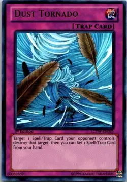 Dust Tornado LCYW-EN095 1st Edition Holo Yugioh NM - Image 1