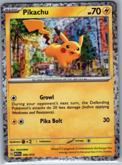 Pikachu 006/015 Holo McDonald's Promos 2023 - Pokemon Card - NM - Image 1