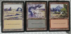 Magic The Gathering Oversized 6x9 Cards - ARENA Plains, Swamp & Mountain MTG - Image 1
