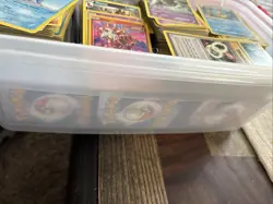 8lbs Of Pokemon Card Bulk Lot Mostly Bulk Older Rares Some Reverse And Some Holo - Image 2