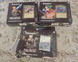 Magic The Gathering Final Fantasy Commander Deck 3-Pack Lot VI X XIV MTG Cards - Image 1