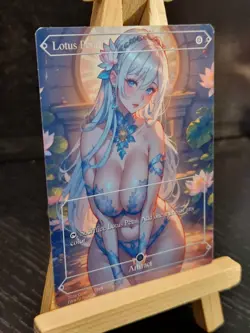 MTG Lotus Petal Fanart Borderless Style Card EDH Playtest Commander - Image 2