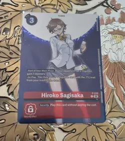 Digimon Card Game Hiroko Sagisaka P-210 Promo Box Topper BT23 Hackers Slumber - Image 1