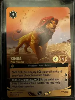 Disney Lorcana Simba Pride Protector Promo Card 8/C2 EN 6 Non Foil - Image 1